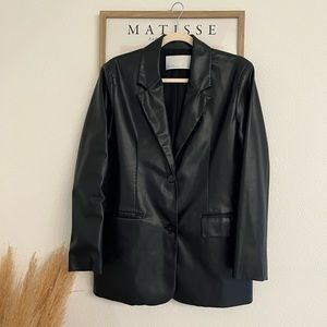 OAK + FORT Black Blazer Jacket